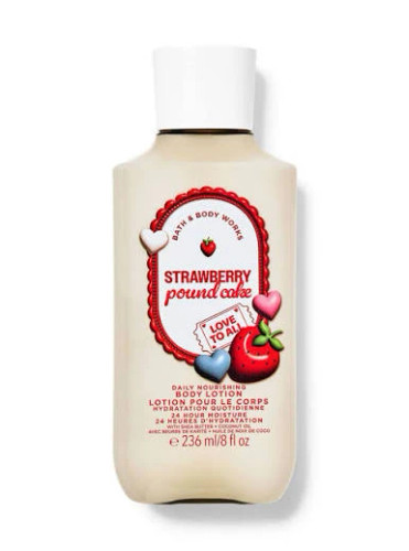 لوسیون بدن بث اند بادی ورکس strawberry pound cake