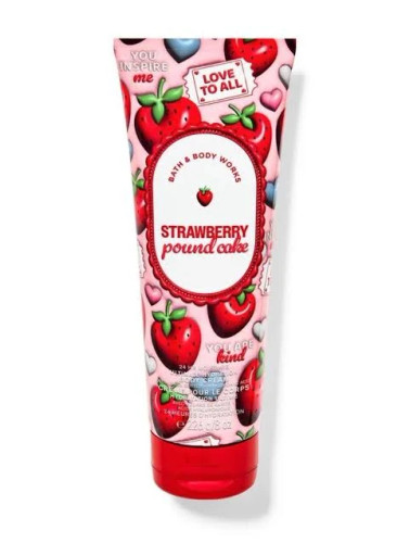 کرم بدن بث اند بادی ورکس strawberry pound cake