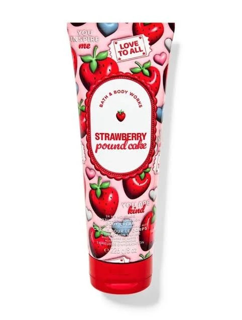 کرم بدن بث اند بادی ورکس strawberry pound cake