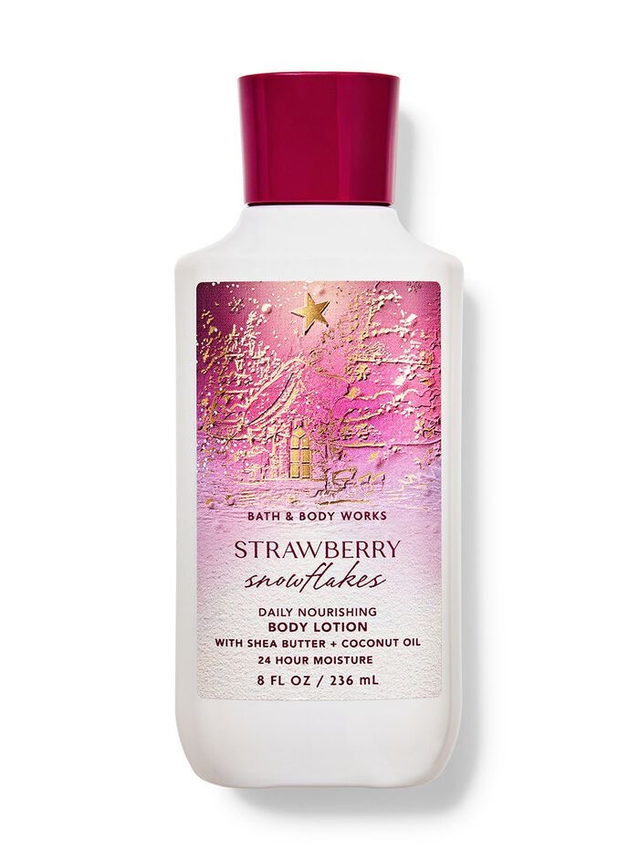 لوسیون بدن بث اند بادی ورکس strawberry snowflakes