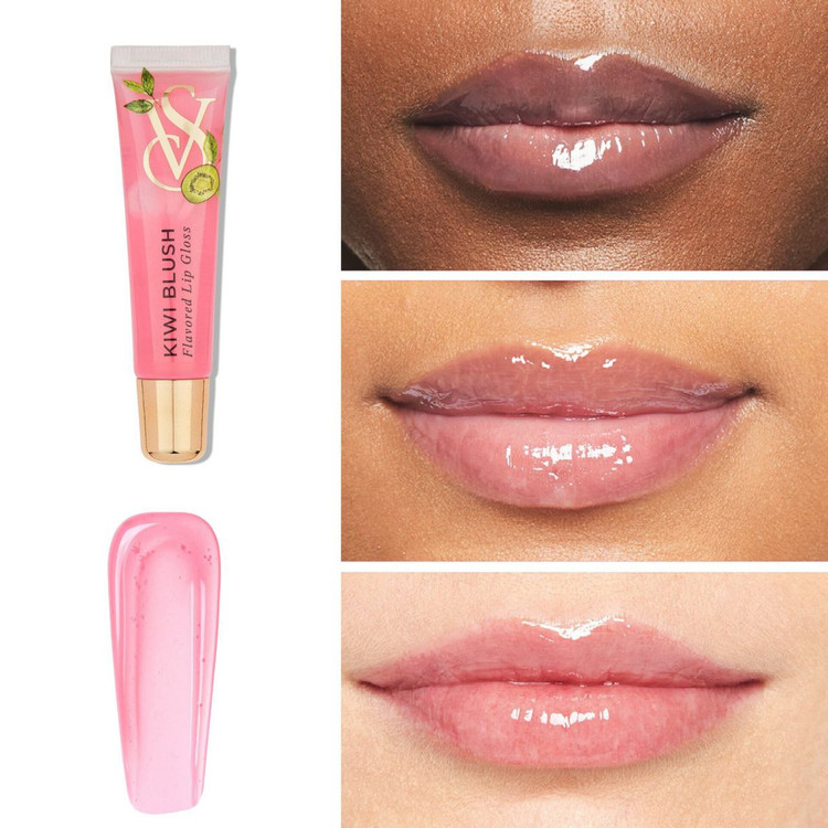 لیپ گلاس طعم دار ویکتوریا سکرت kiwi blush