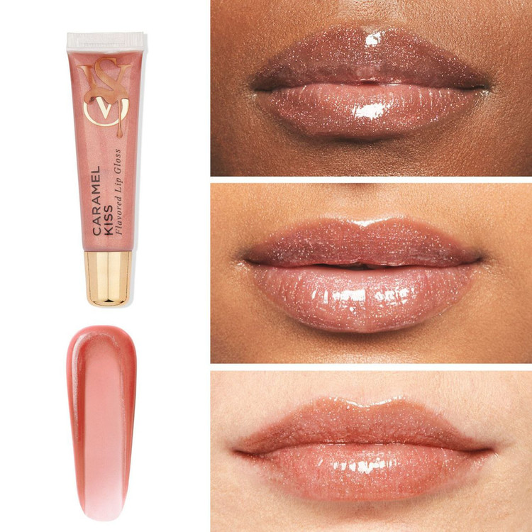 لیپ گلاس طعم دار ویکتوریا سکرت caramel kiss