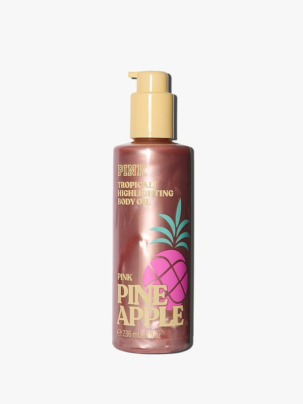 روغن بدن هایلایتری لاین pink ویکتوریا سکرت pineapple